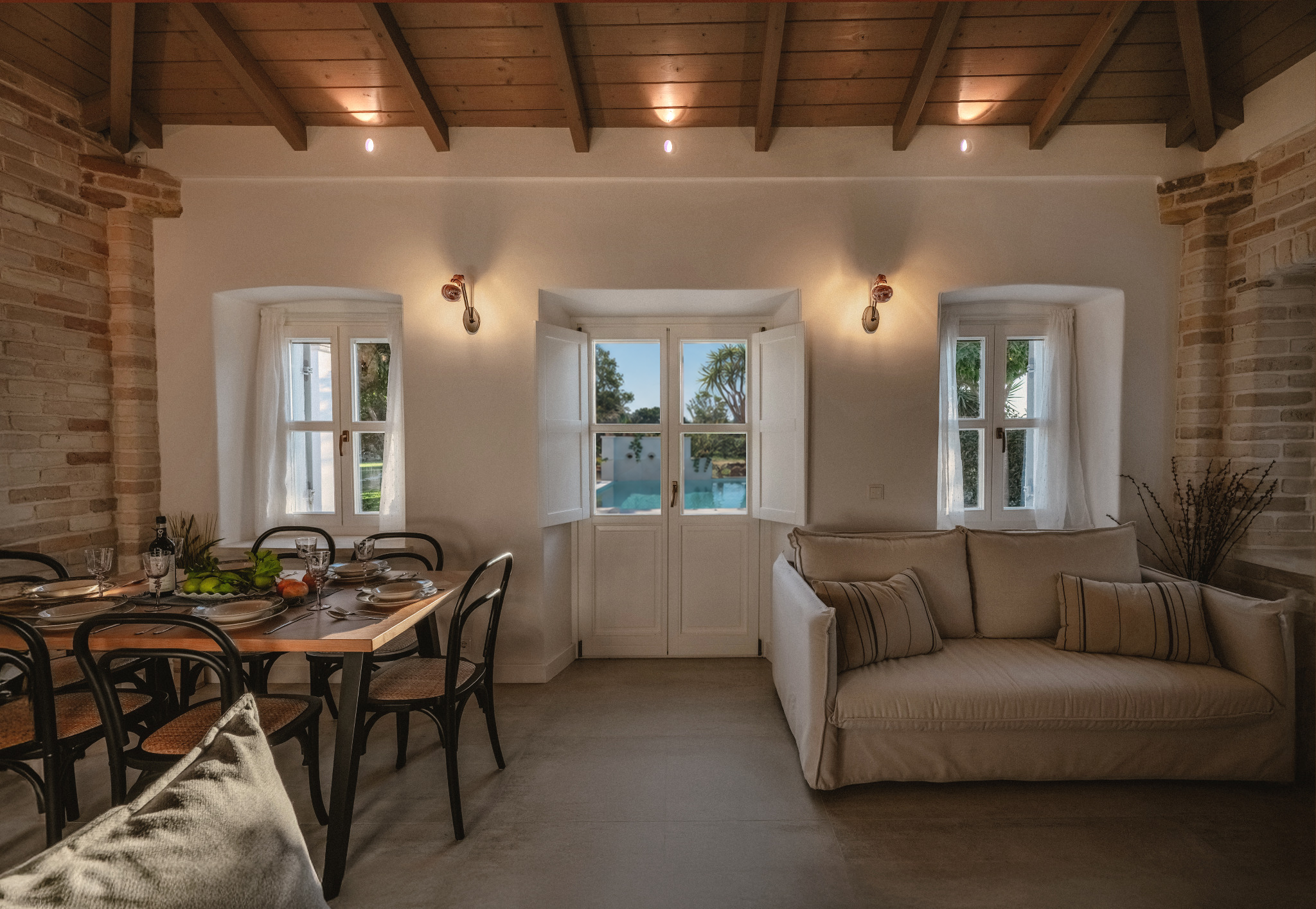 Living room & kitchen — Villa SensiTerra