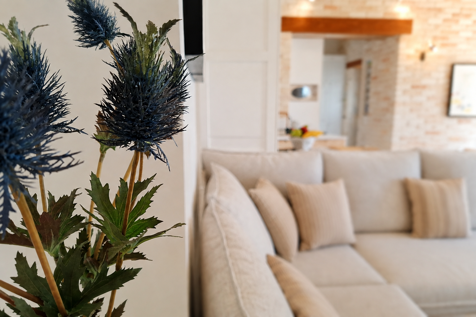 Living room & kitchen — Villa SensiTerra